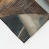 Spotted Dog op een auto-avontuur Art Print Fleece Deken (Hoek)