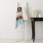 Spotted Dog op een auto-avontuur Art Print Sherpa Deken (In situ)