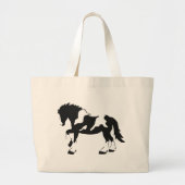 Spotted Draft Horse Grote Tote Bag (Voorkant)