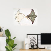Spotted Eagle Stingray: Een geweldige creatie Poster (Thuiskantoor)