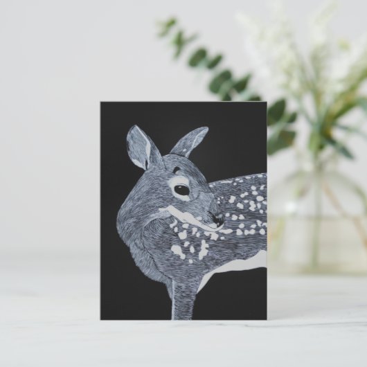 Spotted Fawn Briefkaart (Staand voorkant)