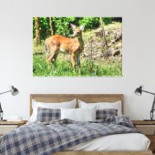 Spotted Fawn Canvas Afdruk (Insitu (Slaapkamer))