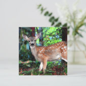 Spotted Fawn uitnodiging (Staand voorkant)