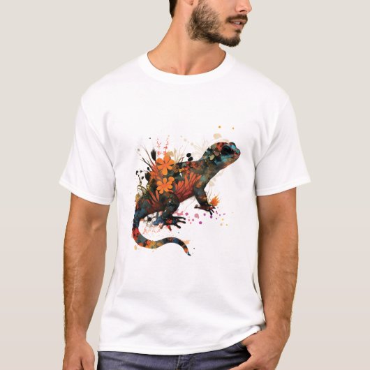 Spotted Fire Salamander. T-shirt (Voorkant)