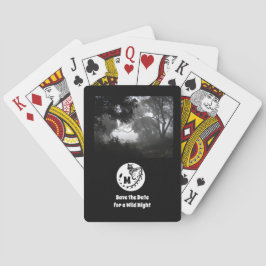 Spotted Genet Silhouette Monogram Pho Pokerkaarten