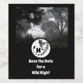 Spotted Genet Silhouette Monogram Pho Wijn Etiket (Enkel label)