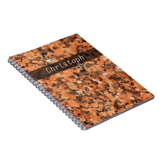 Spotted Geology Stone Texture Surface any Text Notitieboek (Rechterzijde)