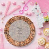 Spotted Geology Stone Texture Surface any Text Papieren Bordje (Feest)