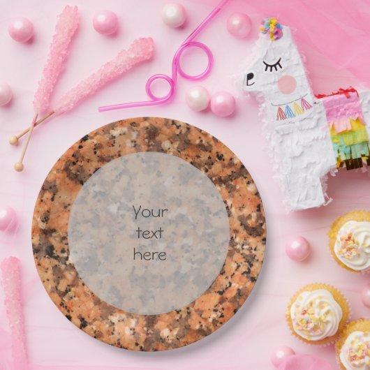 Spotted Geology Stone Texture Surface any Text Papieren Bordje (Feest)