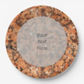 Spotted Geology Stone Texture Surface any Text Papieren Bordje (Voorkant)