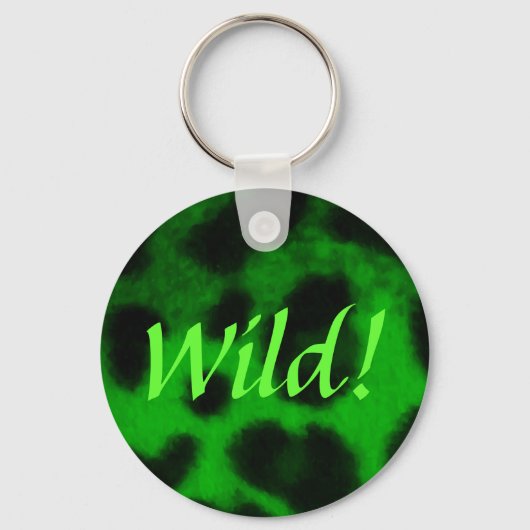 Spotted Green Leopard Sleutelhanger (Voorkant)