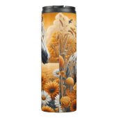 Spotted Horse Golden Field Wildflowers Thermosbeker (Achterkant)