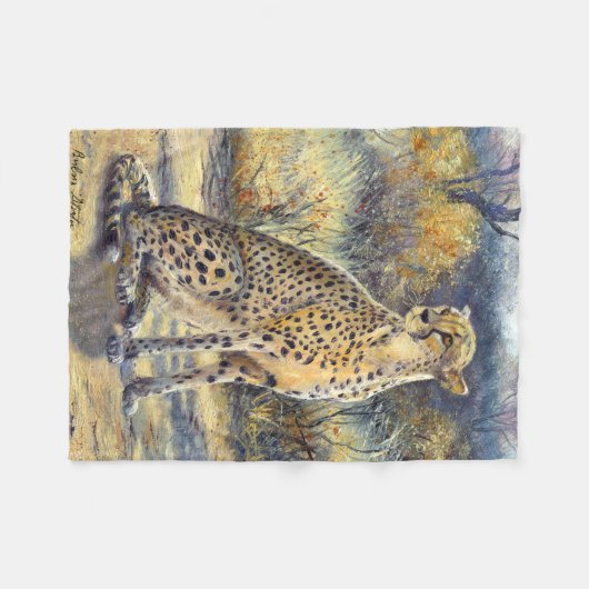 "Spotted Huntress" Blanket Fleece Deken (Voorkant (Horizontaal))