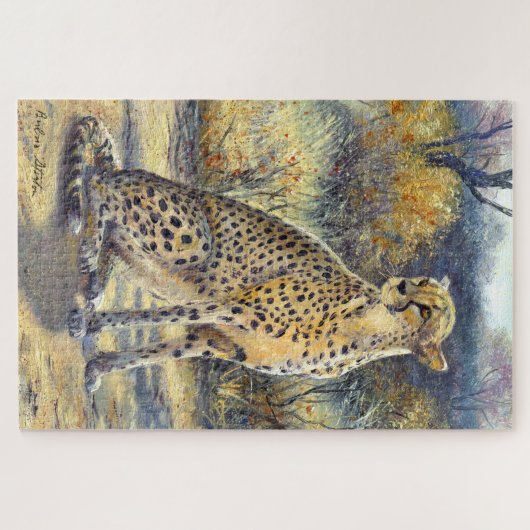 "Spotted Huntress" Puzzle Legpuzzel (Horizontaal)