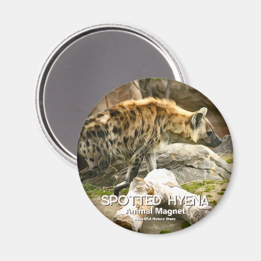 Spotted Hyena Magneet (Voorkant / Achterkant)