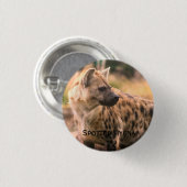 Spotted hyena:Savannah sunset Ronde Button 3,2 Cm (Voorkant /achterkant)