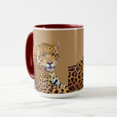 Spotted Jaguar Big Cat-lover #Gift Mok (Voorkant links)