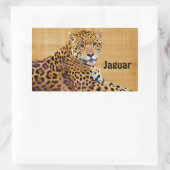 Spotted Jaguar Big Cat-lover #Gift Rechthoekige Sticker (Tas)