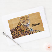 Spotted Jaguar Big Cat-lover #Gift Rechthoekige Sticker (Envelop)