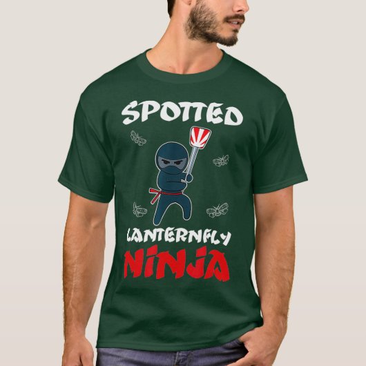 Spotted Lanternfly Ninja T-shirt (Voorkant)