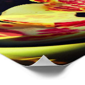 Spotted Lily Floral Abstracte Art Poster (Hoek)