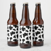 Spotted Moo Cow Dutch Holstein Animal Spots Bier Etiket (Flessen)