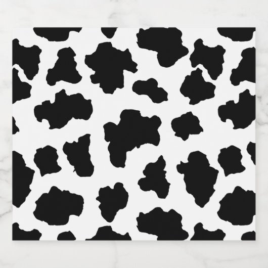 Spotted Moo Cow Dutch Holstein Animal Spots Bier Etiket (Enkel label)