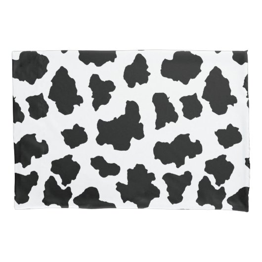 Spotted Moo Cow Dutch Holstein Animal Spots Kussensloop (Voorkant-Links)