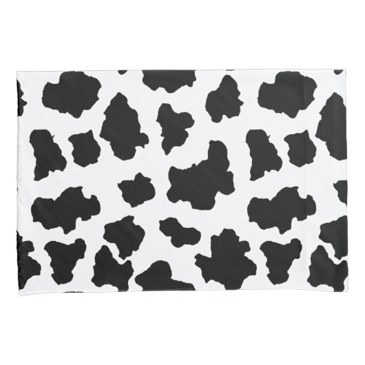 Spotted Moo Cow Dutch Holstein Animal Spots Kussensloop (Voorkant-Rechts)
