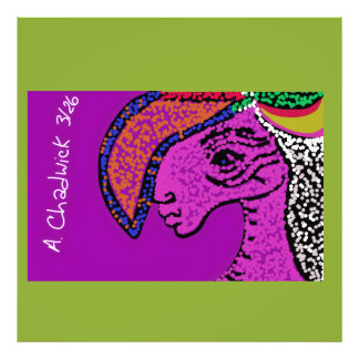 Spotted Pearl Horse Foto Afdruk