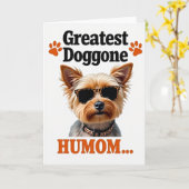 Spotted Pet Great Humom Card Kaart (Gele Bloem)