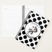 "Spotted Puppy Dog" - Gepersonaliseerd zwart-wit Planner (Display)