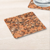 Spotted Rock Texture Lively Pattern Oranje Black Kartonnen Onderzetters (Schuin)