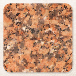 Spotted Rock Texture Lively Pattern Oranje Black Kartonnen Onderzetters