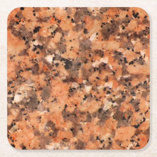 Spotted Rock Texture Lively Pattern Oranje Black Kartonnen Onderzetters (Voorkant)