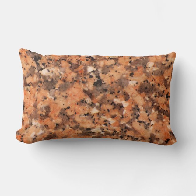 Spotted Rock Texture Lively Pattern Oranje Black Kussen (Voorkant)