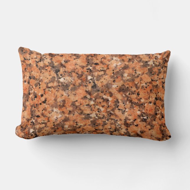 Spotted Rock Texture Lively Pattern Oranje Black Kussen (Voorkant)