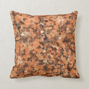 Spotted Rock Texture Lively Pattern Oranje Black Kussen