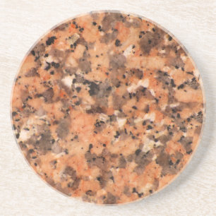 Spotted Rock Texture Lively Pattern Oranje Black Zandsteen Onderzetter