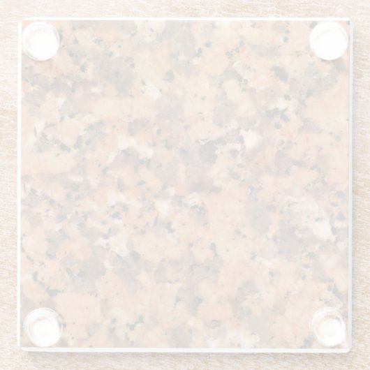 Spotted Rock Texture Lively Pattern Sinaasappel Zw Glazen Onderzetter (Achterkant)