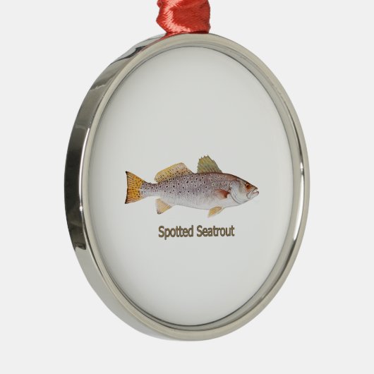 Spotted Seatrout Metalen Ornament (Rechts)