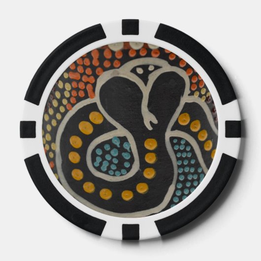 Spotted Snake Poker Chip (Voorkant)