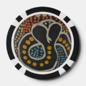 Spotted Snake Poker Chip (Achterkant)