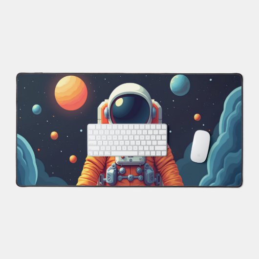 Spotted Spaceman Desk Mat (Keyboard & Muis)