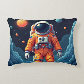 Spotted Spaceman Pillow 16*12 Accent Kussen