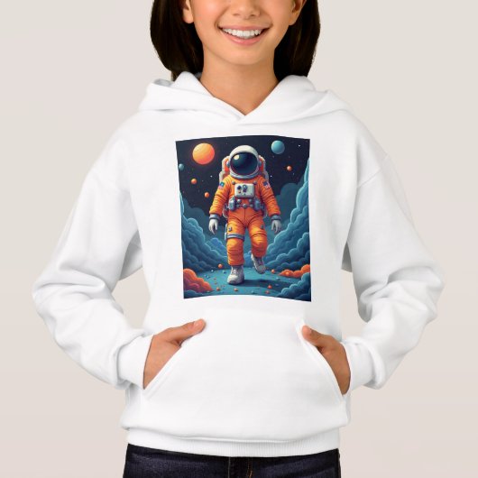 Spotted Spaceman Pullover Hoodie (Voorkant)