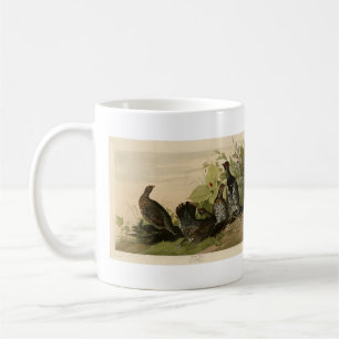 Spotted (Spruce) Grouse Audubon's vogels in Amerik Koffiemok