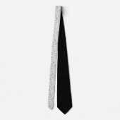 Spotted tie, white and black tie, modern wedding  stropdas (Achterkant)