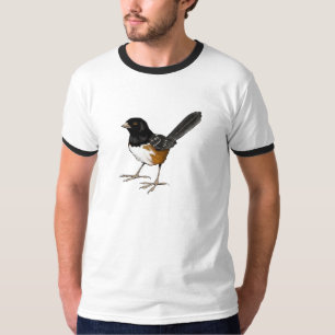 Spotted Towee Bird, Original Art, Bird Watcher T-shirt