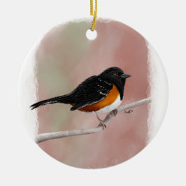 Spotted Towhee-Ornament Keramisch Ornament